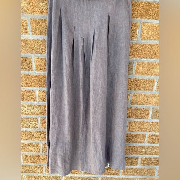 VIVID LINEN SLEEVELESS COWL NECK LONG DRESS XS - Picture 6 of 9